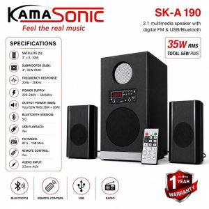 KamaSonic SK-A 190 – 2.1 Multimedia Speaker